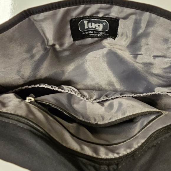 Lug Black Quilted messenger crossbody travel bag baby diaper bag - Picture 11 of 15